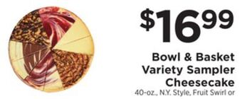 ShopRite Variety sampler cheesecake offer