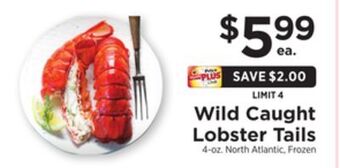 ShopRite Wild caught lobster tails offer