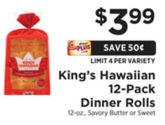 ShopRite 12-pack dinner rolls offer