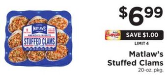 ShopRite Stuffed clams offer