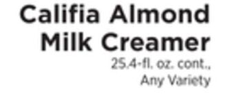 ShopRite Almond milk creamer offer