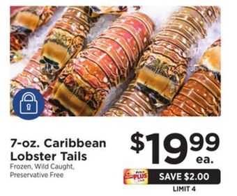 ShopRite 7-oz. caribbean lobster tails offer