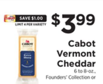 ShopRite Vermont cheddar offer
