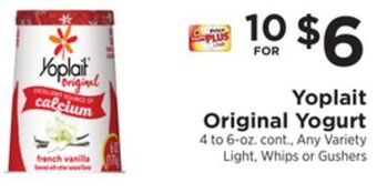 ShopRite Original yogurt offer