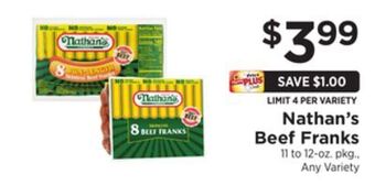 ShopRite Beef franks offer