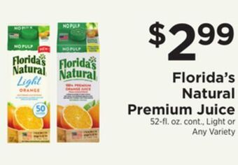ShopRite Natural premium juice offer