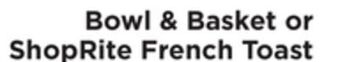 ShopRite French toast sticks offer