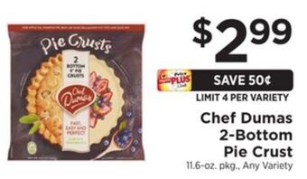 ShopRite 2-bottom pie crust offer