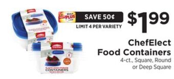 ShopRite Food containers offer