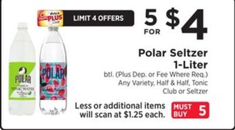 ShopRite Seltzer 1-liter offer