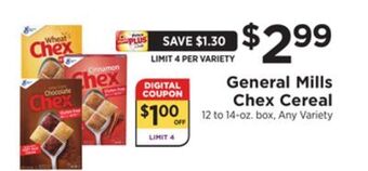 ShopRite Chex cereal offer