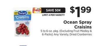 ShopRite Craisins offer