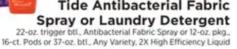 ShopRite Antibacterial fabric spray or laundry detergent offer