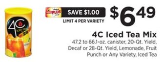ShopRite Iced tea mix offer