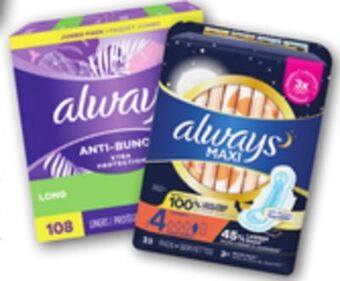 ShopRite Liners & maxi overnight pads offer