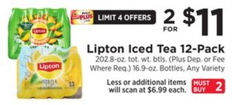 ShopRite Iced tea 12-pack offer