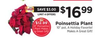 ShopRite Poinsettia plant offer