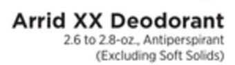 ShopRite Xx deodorant offer