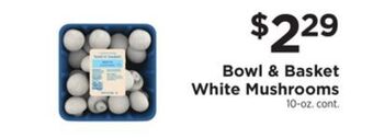 ShopRite White mushrooms offer