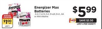 ShopRite Max batteries offer