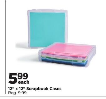 Michaels 12" x 12" scrapbook cases offer