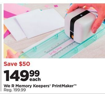 Michaels We r memory keepers® printmaker™ offer