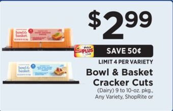 ShopRite Cracker cuts offer