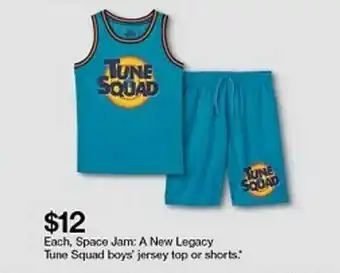 Target Space Jam : A New Legacy Tune Squad Boy' Jersey Top Or Shorts offer