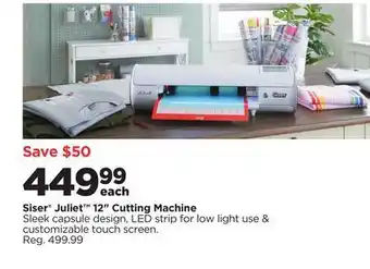 Michaels Sister juliet 12" cutting machine offer