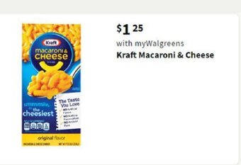 Walgreens Kraft Macaroni & Cheese offer