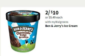 Walgreens Ben & Jerry's Ice Cream offer