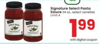 Albertsons Signature Select Pizza Sauce offer