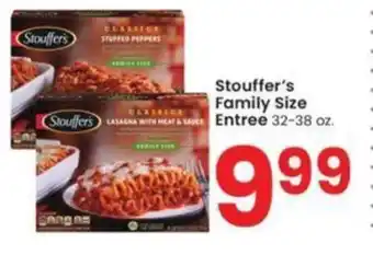 Albertsons Stouffers Family Size Entree 32-38 oz. offer