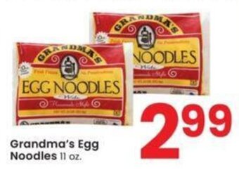 Albertsons Grandma's Egg Noodles 11 oz. offer