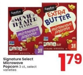 Albertsons Signature Select Microwave Popcorn 3 ct. offer