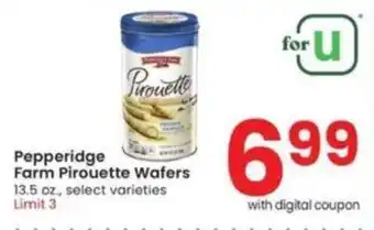 Albertsons Pepperidge Farm Pirouette Wafers 13.5 oz. offer