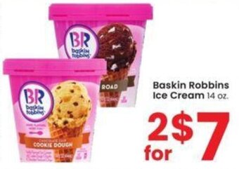 Albertsons Baskin Robbins Ice Cream 14 oz. offer