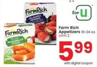 Albertsons Farm Rich Appetizers 16-24 oz. offer