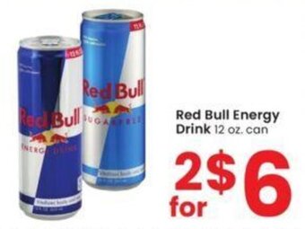 Albertsons Red Bull Energy Drink 12 oz. can offer