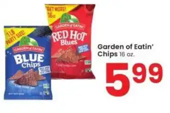 Albertsons GArden Of Eaten Chips 16 oz. offer
