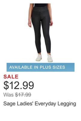 Costco Sage ladies' everyday legging offer