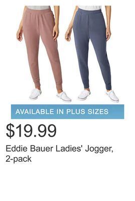 Costco Eddie bauer ladies' jogger, 2-pack offer
