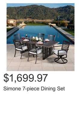Costco Simone 7-piece dining set offer