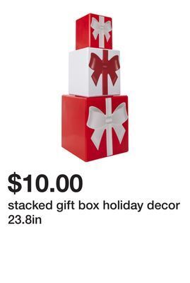 Five Below Stacked gift box holiday decor 23.8in offer