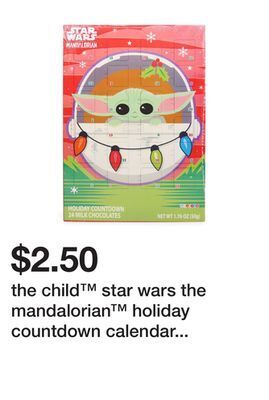 Five Below The child™ star wars the mandalorian™ holiday countdown calendar 1.76oz offer