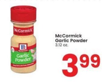Albertsons McCormick Garlic Powder 3.12 oz. offer