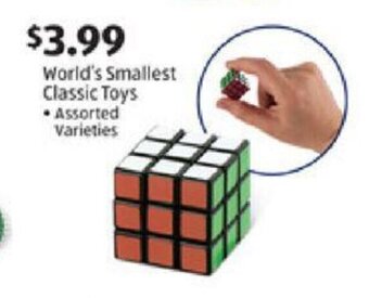 Aldi World's Smallest Classic Toy offer
