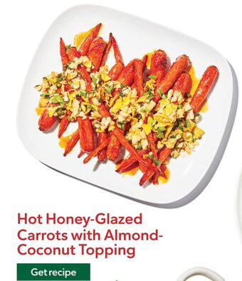 Hot Honey-Glazed Carrots with Almond Coconut Topping