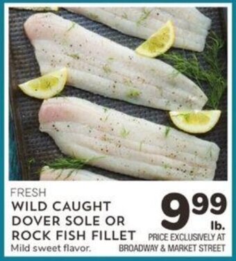 Albertsons Fresh Wild Caught Dover Sole or Rock Fish Fillet offer