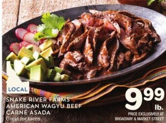 Albertsons Snake River Farms American Wagyu Beef Carne Asada offer